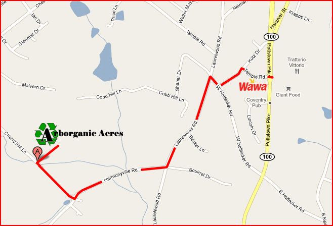 Directions to arborganic acres